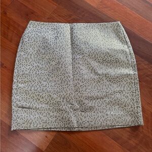 Banana Republic Gold and Black metallic Pencil Skirt